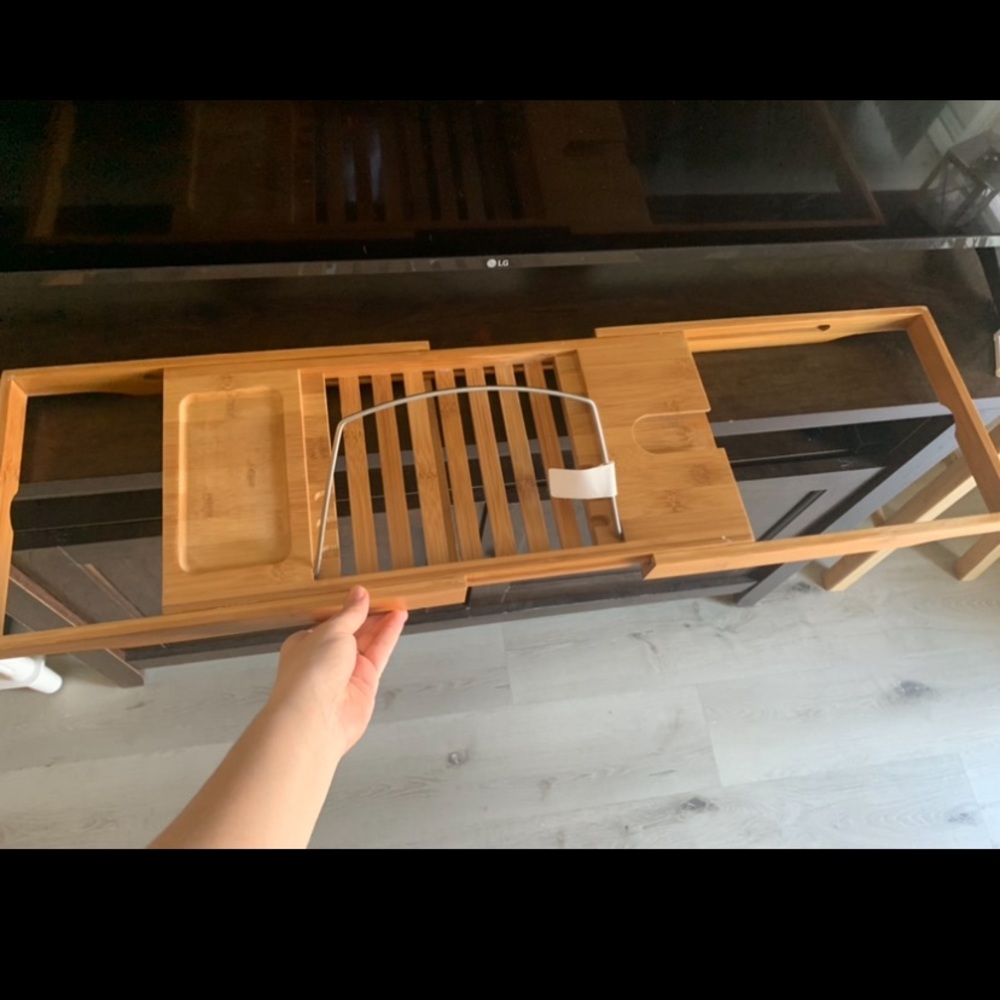 Bamboo Bathtub caddy